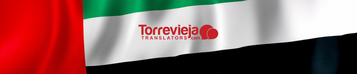 UAE flag and Torrevieja Translators logo